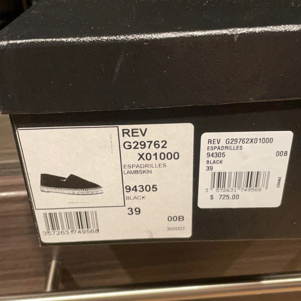 Chanel black leather espadrilles - Picture 3 of 11